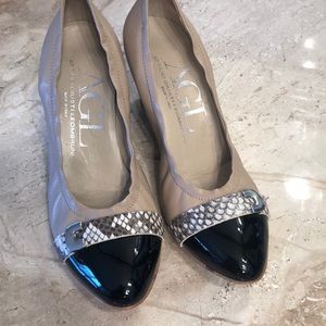 Attilio Giusti Leombruni (AGL) wedge leather shoes
